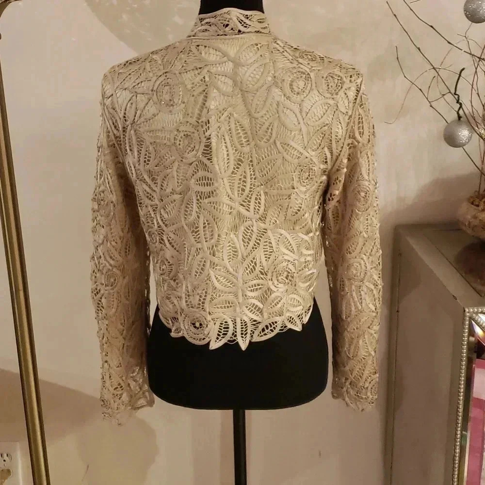 SOULMATES 100%silk beaded set of jacket and dress size M NWOT - Picture 14 of 14